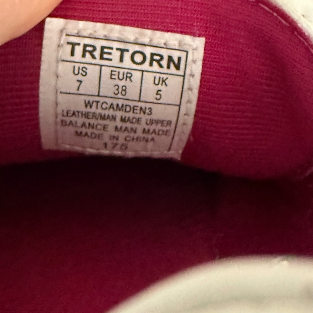 Tretorn Camden 3 Pink White Suede Sneakers Women's Size 7 - Picture 14 of 15